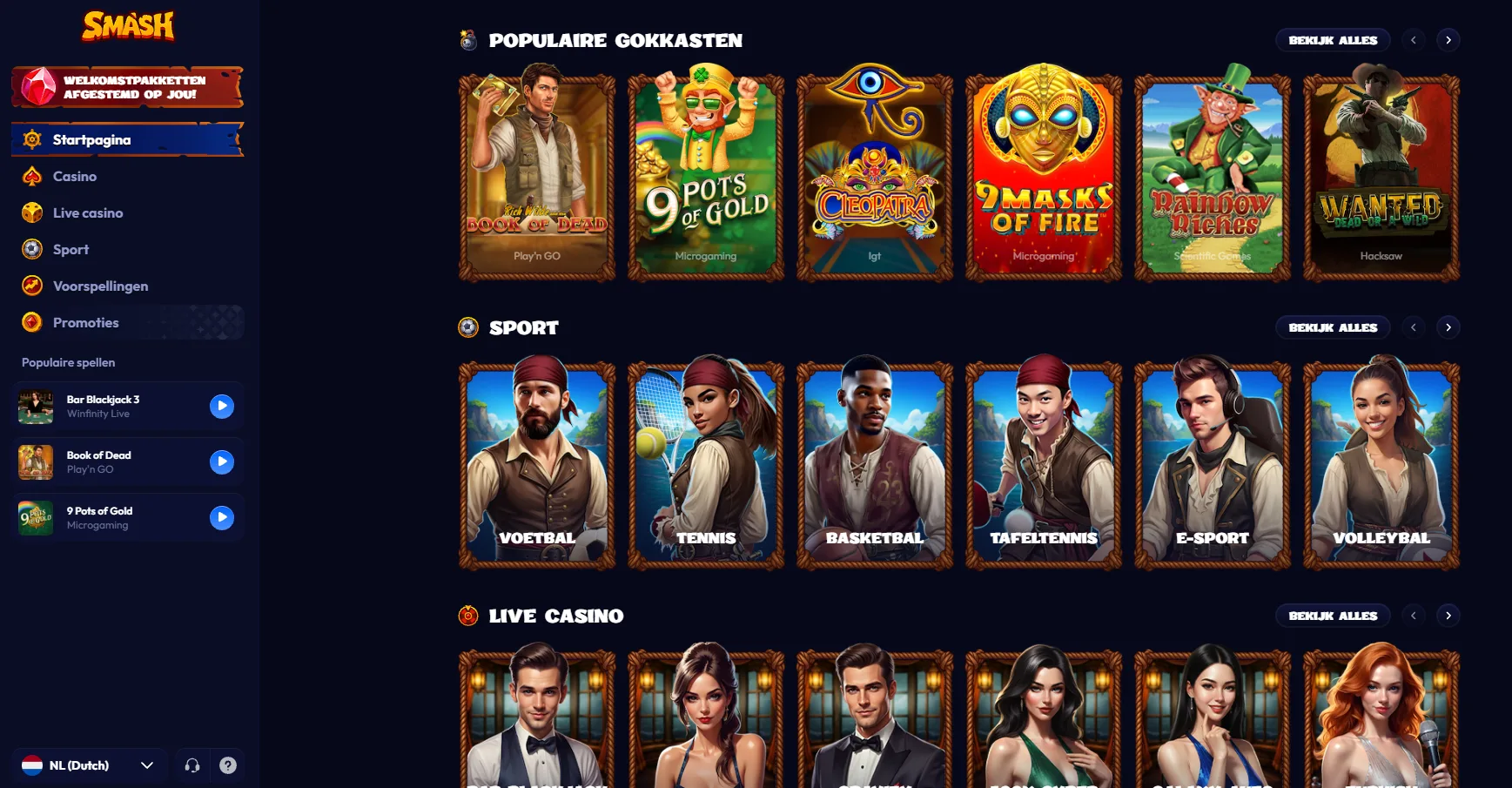 Smash Casino Registreren